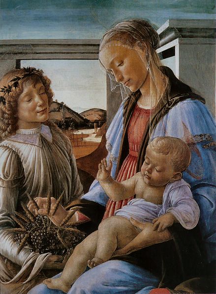 439px-Botticelli_-_Madone_de_l'Eucharistie